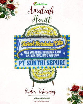 Papan Bunga Duka di Awang